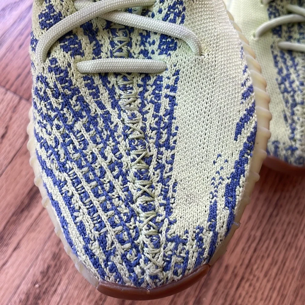 Adidas Yeezy Boost 350 V2 Semi Frozen Yellow Size 8 - Picture 7 of 8
